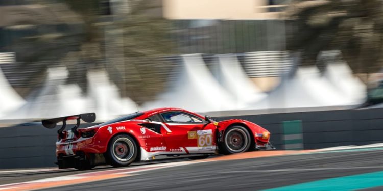 Rovera a podio con la Ferrari