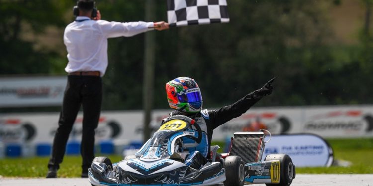 Successo di Andrea Kimi Antonelli nel Campionato Europeo CIK-FIA