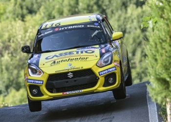 Suzuki Rally Cup: Al 44° Rally 1000 Miglia Goldoni trionfa con la sua Suzuki Swift Sport Hybrid