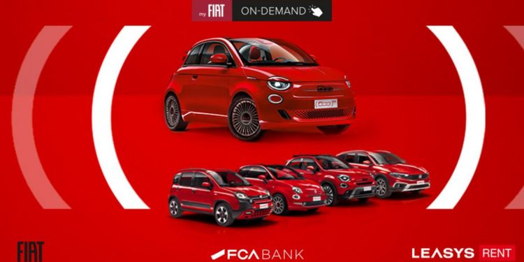 Nasce my FIAT On Demand, il primo noleggio on demand dedicato alla gamma FIAT in partnership con FCA Bank e Leasys Rent