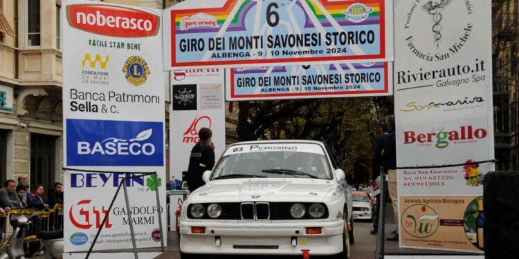 Perosino al comando del 6° Giro dei Monti Savonesi Storico