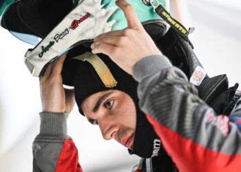 Angelo Pucci Grossi al “via” del Rally Terra Valle del Tevere