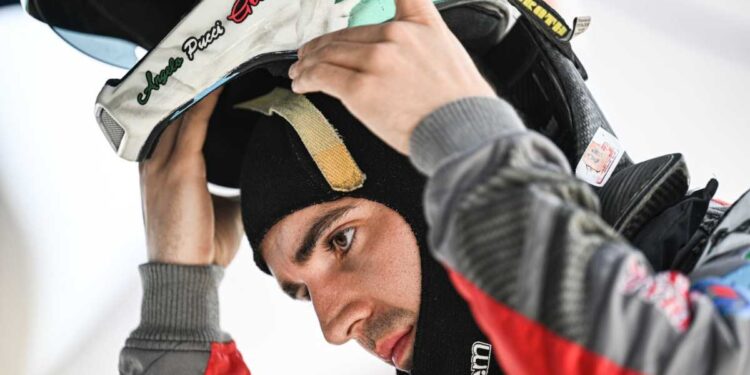 Angelo Pucci Grossi al “via” del Rally Terra Valle del Tevere