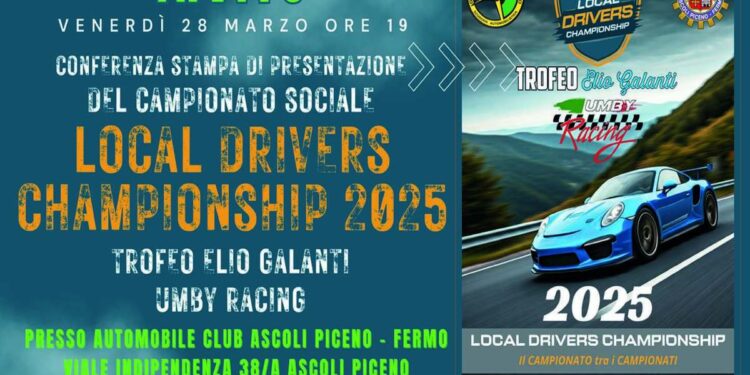 VENERDI POMERIGGIO PRESENTAZIONE STAMPA DEL “LOCAL DRIVERS CHAMPIONSHIP 2025”
