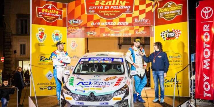 Ricciu-Mazzone sul podio del CIAR Junior al Rally Città di Foligno