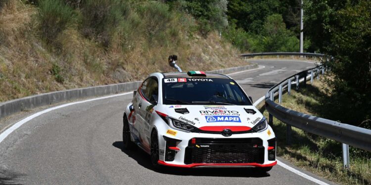 Tommaso Paleari fa sua quinta manche della GR Yaris Rally Cup: al Rally Internazionale Casentino è il più veloce nel confronto monomarca