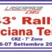 43° RALLY CASCIANA TERME:CHIESTA LA PROROGA ISCRIZIONI FINO ALUNEDÍ 01 SETTEMBRE
