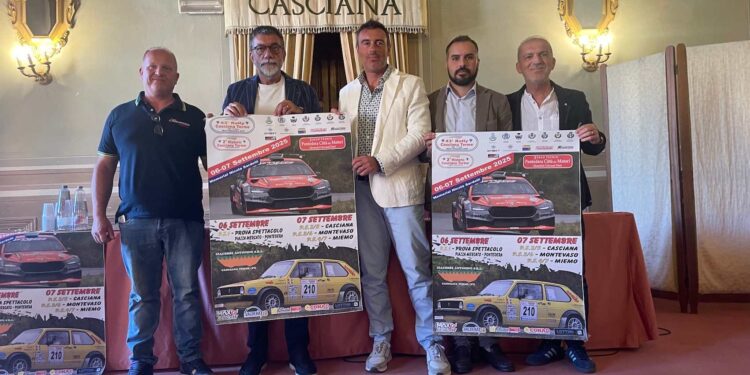 E’ STATO PRESENTATO IL 43° RALLY CASCIANA TERME DAL VALORE “TRICOLORE”: 92 ISCRITTI E GRANDI “NOMI”