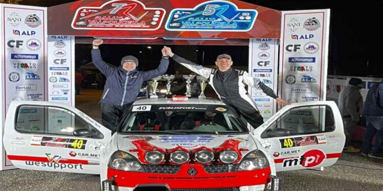 Fly Dream Team e Claudio Gubertini  nella top-ten del Rally della Valpolicella