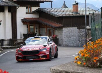 Rudy Michelini saluta il 2025 al Rally Il Ciocchetto:  con Michele Perna, sulla Skoda Fabia RS