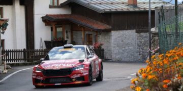 Rudy Michelini saluta il 2025 al Rally Il Ciocchetto:  con Michele Perna, sulla Skoda Fabia RS