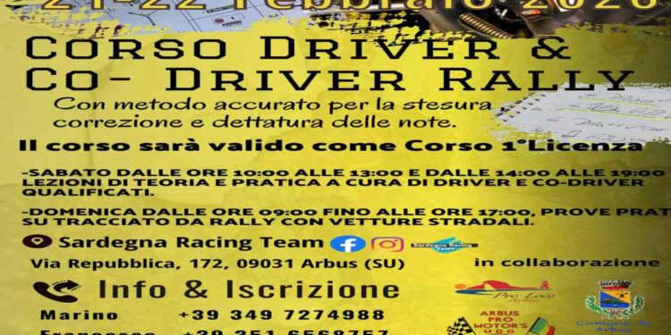 Il 2026 del pilota Marino Gessa tra Rally, corsi e gratificanti novità. In Sardegna, anche Gessa è in possesso della licenza di istruttore di 2° livello ACI Sport