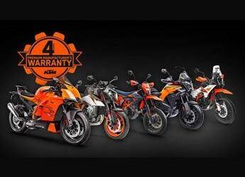 KTM estende la garanzia a quattro anni su tutta la gamma stradale