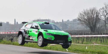 Rally del Bardolino sfortunato per Claudio Arzà e BB Competition:   il pilota spezzino fermato sulla terza prova speciale da un guasto meccanico.