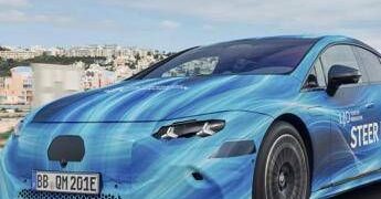 Mercedes EQS introduce lo steer-by-wire