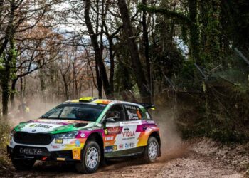 Angelo Pucci Grossi al via del Rally della Val d’Orcia,   secondo atto del Campionato Italiano Rally Terra