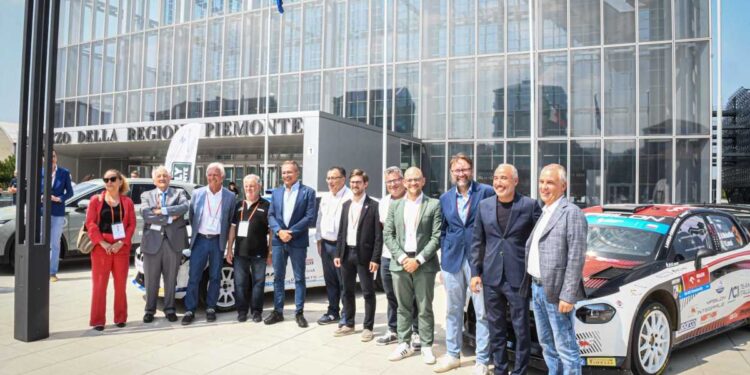 Il Rally Regione Piemonte presentato stamani al Grattacielo Piemonte, nella “sala trasparenza”