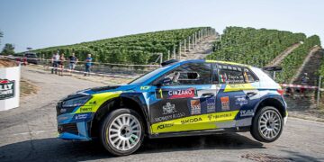Rally Regione Piemonte: la prima tappa a Daprà-Guglielmetti (Skoda)