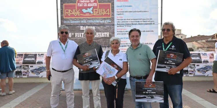 XXXVIII Rallye Elba Storico-Trofeo Locman Italy:  l’eredità dei grandi rallies, 50 anni fa il debutto della FIAT 131 Abarth sulle strade isolane