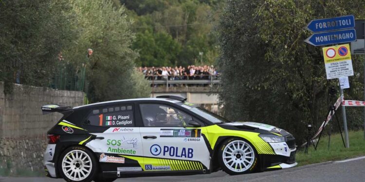 47° Rally Città di Pistoia:  vittoria di forza per Pisani-Castiglioni (Škoda Fabia RS)